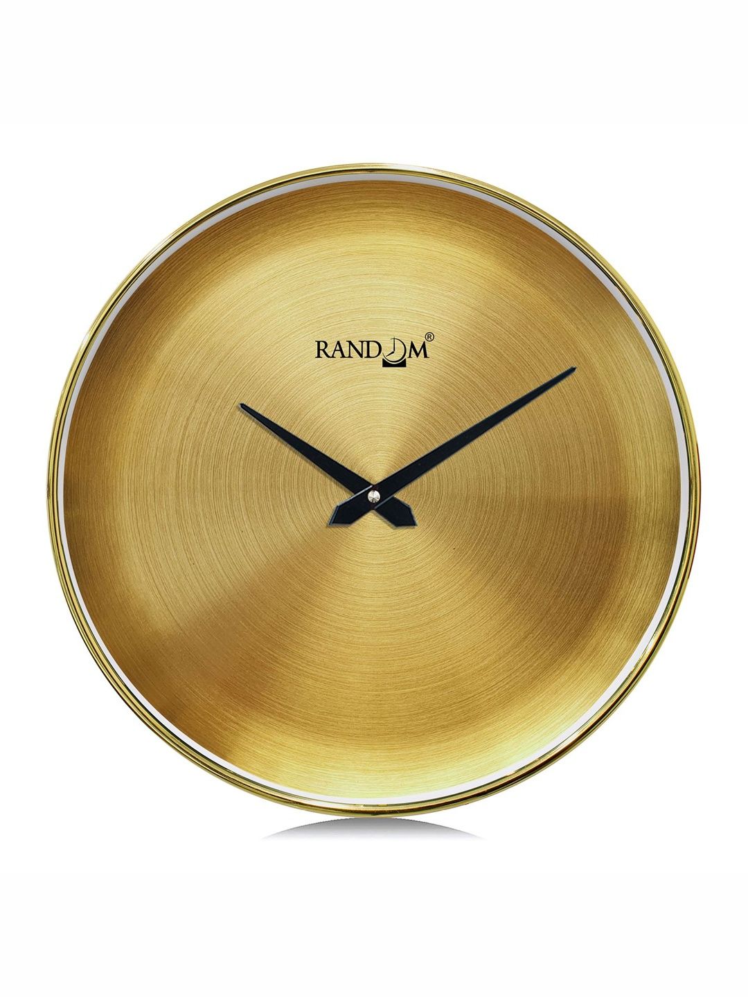 RANDOM Golden Plastic Silent Non-Ticking Round Analog Battery Wall Clock 33 cm-picture-20