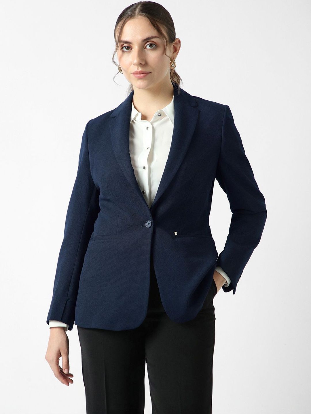 Van Heusen Woman Notched Lapel Single-Breasted Formal Blazers-picture-34