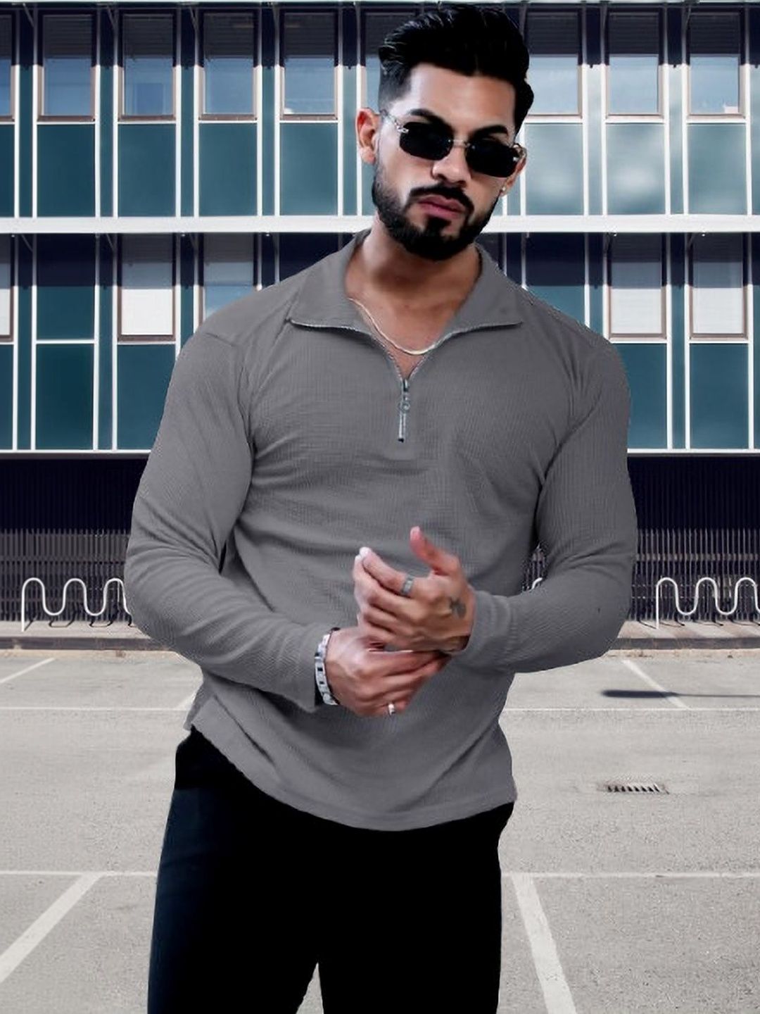 HOODLER Men Polo Collar T-shirt-picture-3