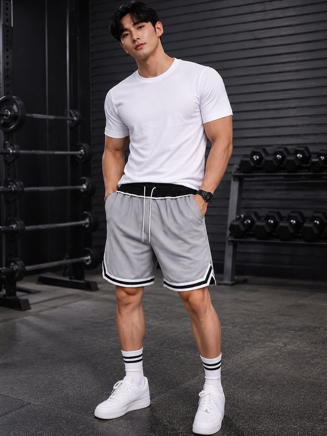 TAZO Men Colourblocked Outdoor Sports Shorts with Technology-picture-18