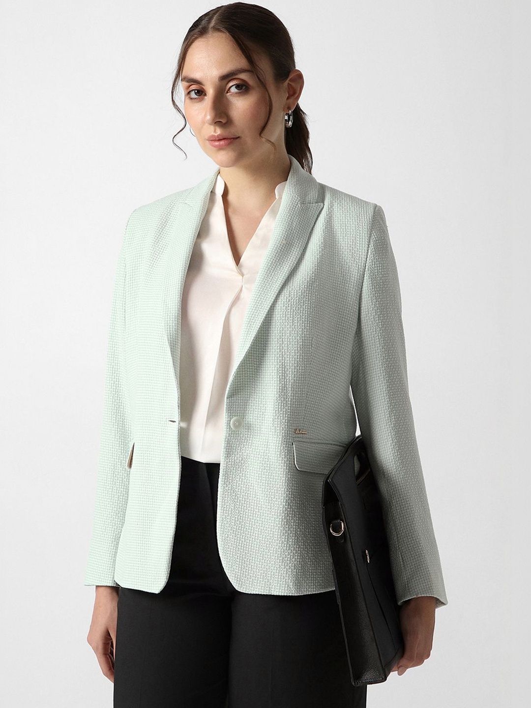 Van Heusen Woman Notched Lapel Single-Breasted Formal Blazers-picture-47