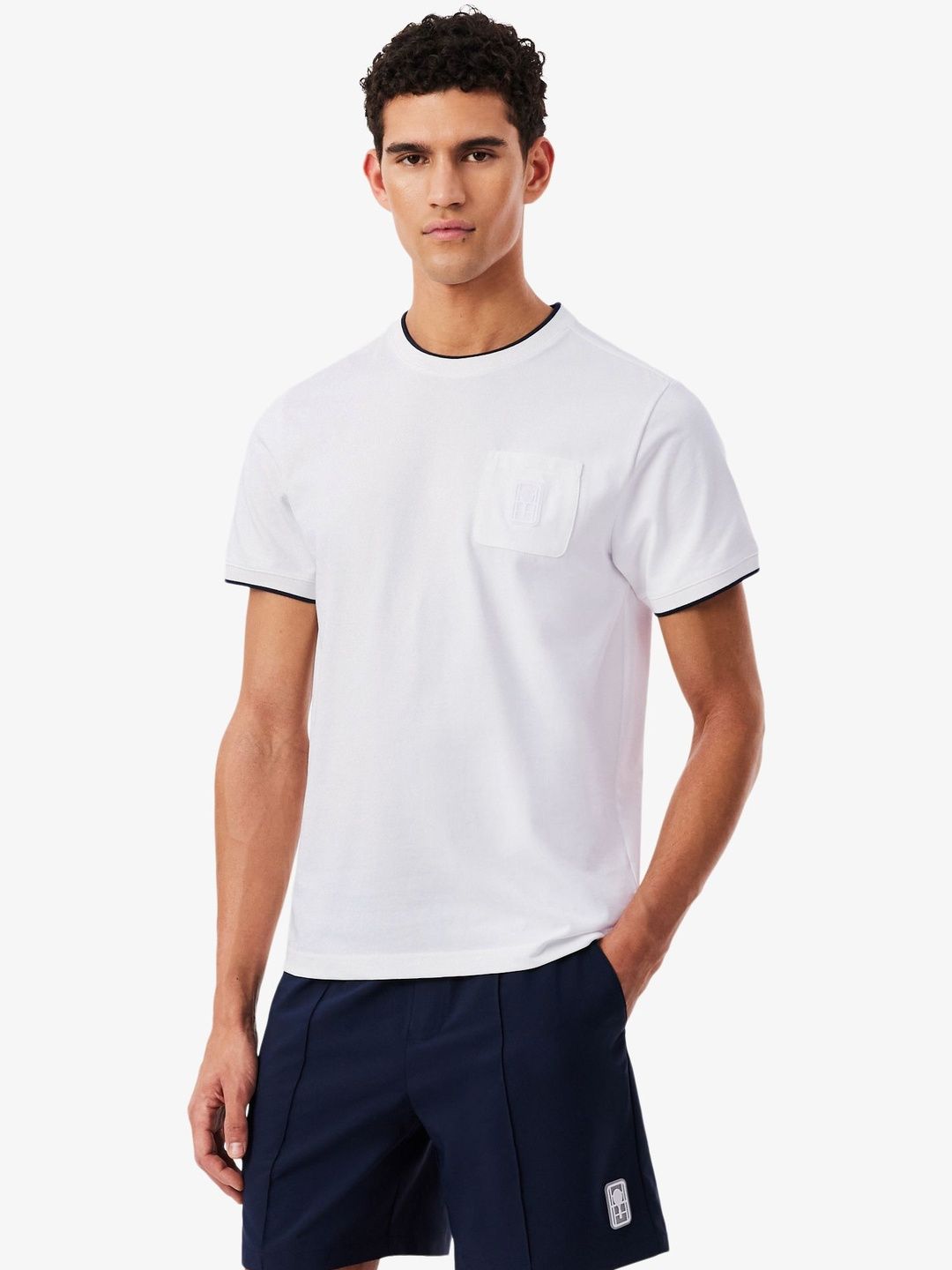 Lacoste Men Brand Logo Pockets T-shirt-picture-13