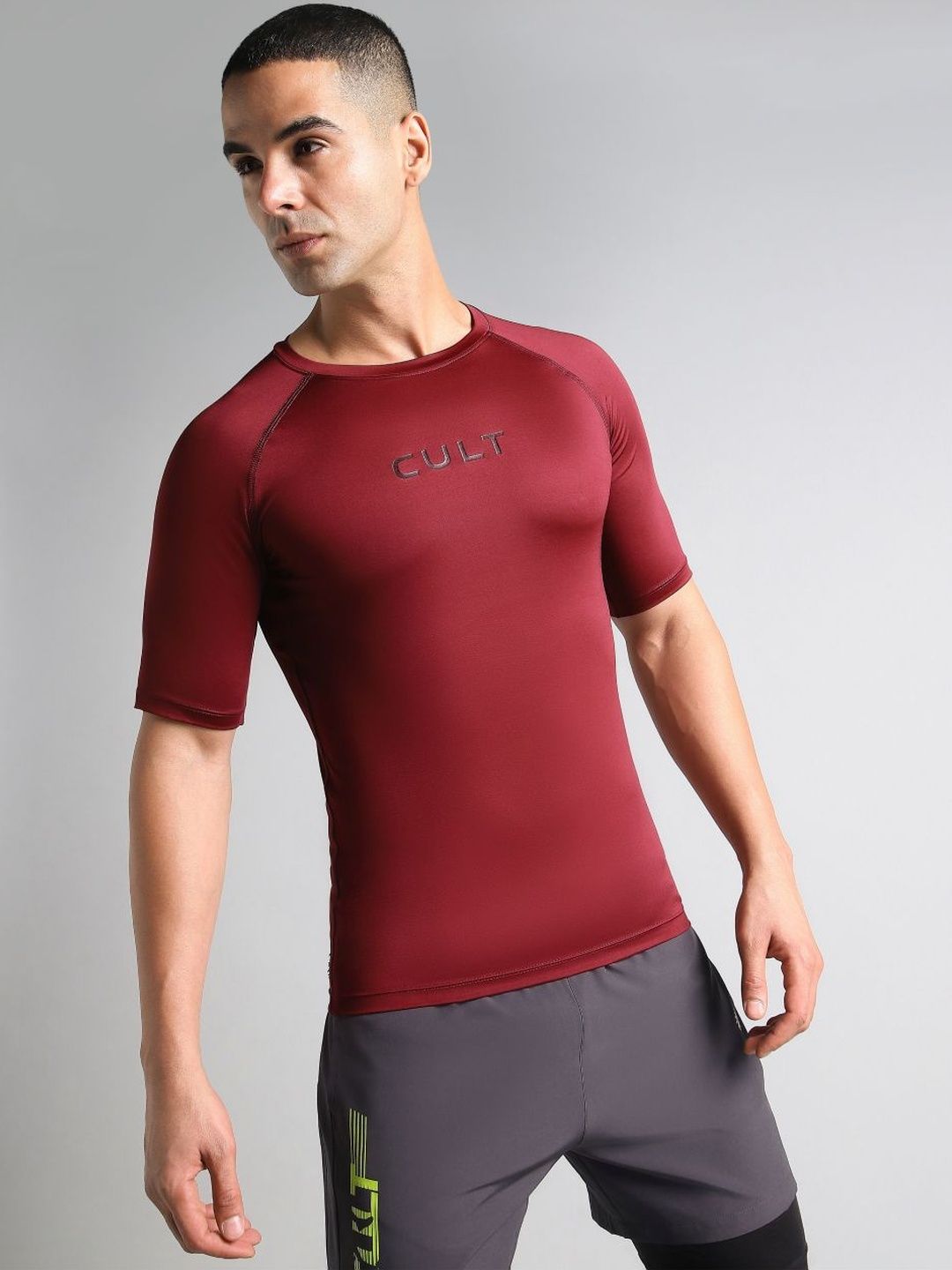 CULT Men Maroon Power Compression Full Sleeve T-shirt-image-34
