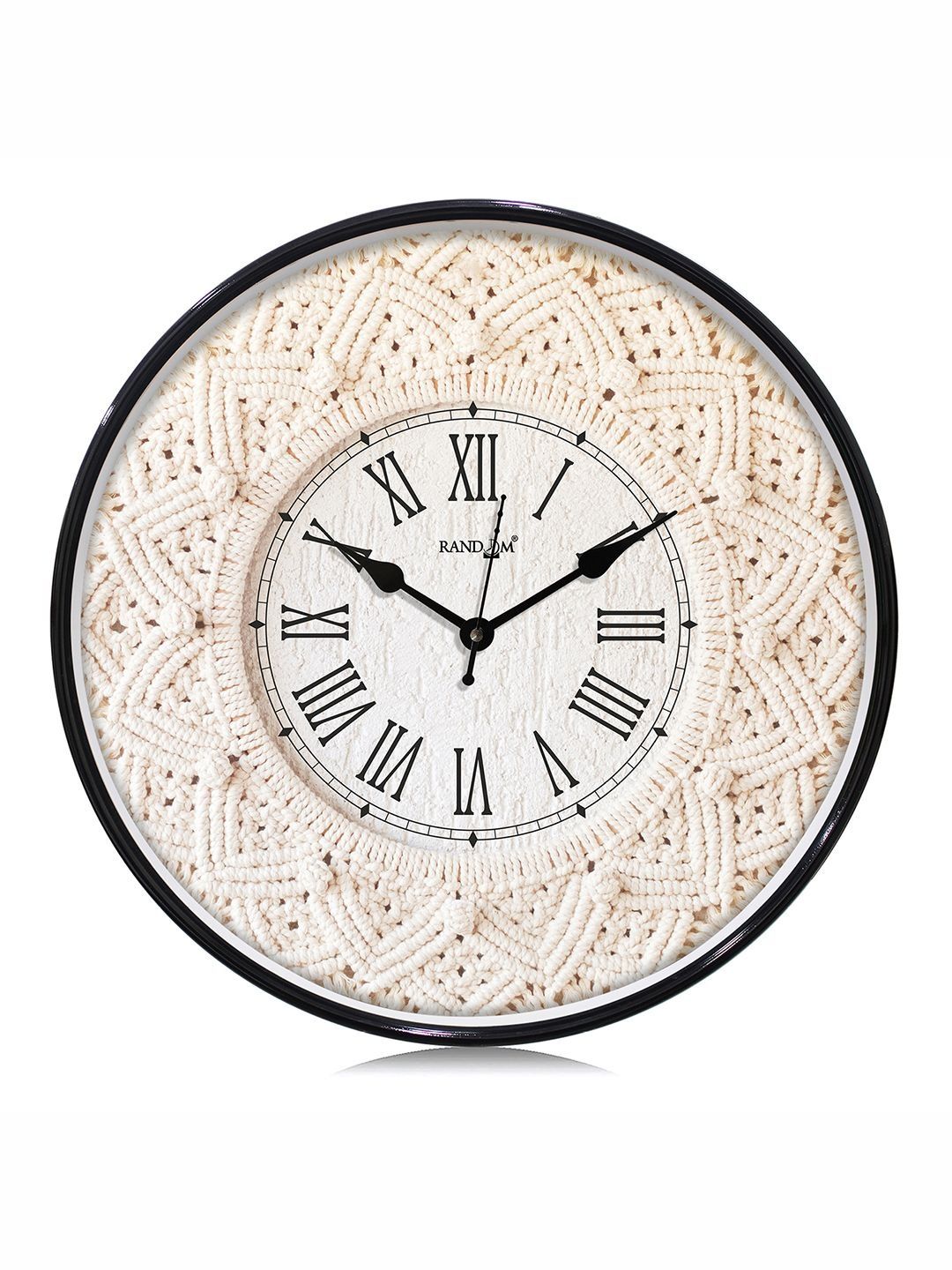 RANDOM Black Plastic Silent Non-Ticking Round Analog Battery Wall Clock 33 cm-picture-19