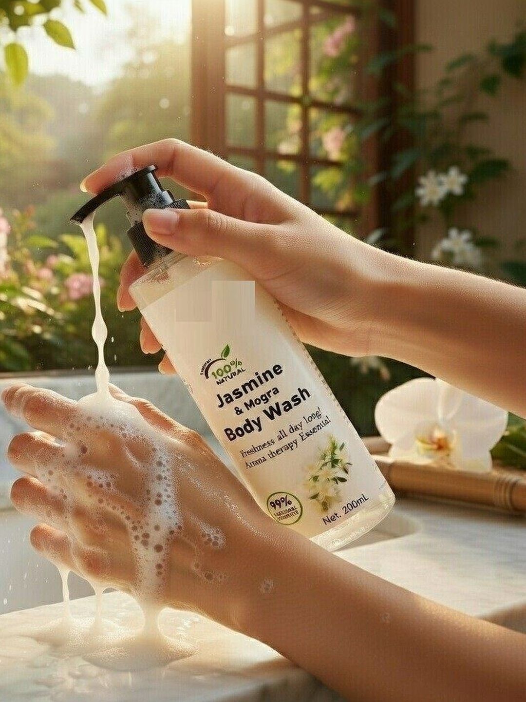 GLAMEZONE Jasmine & Mogra Hydrating & Nourishing Body Wash - 200 ml-image-19
