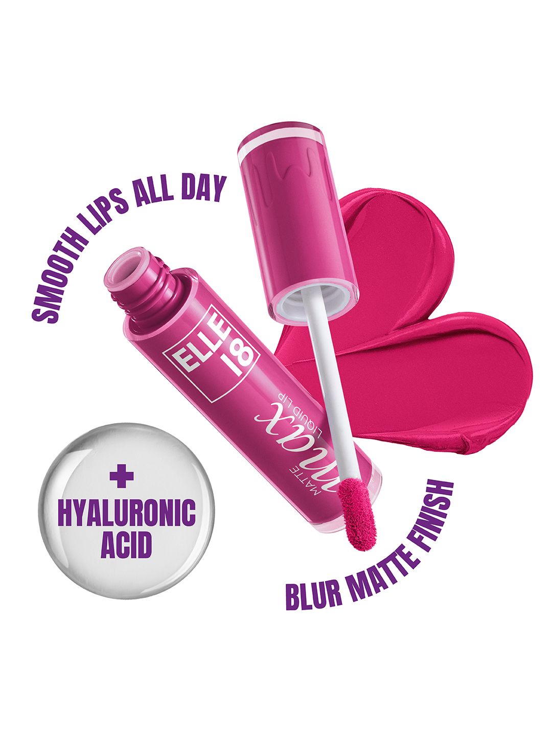 elle 18 Elle18 Matte Max Transferproof Liquid Lipstick - Pink Portrait-picture-30