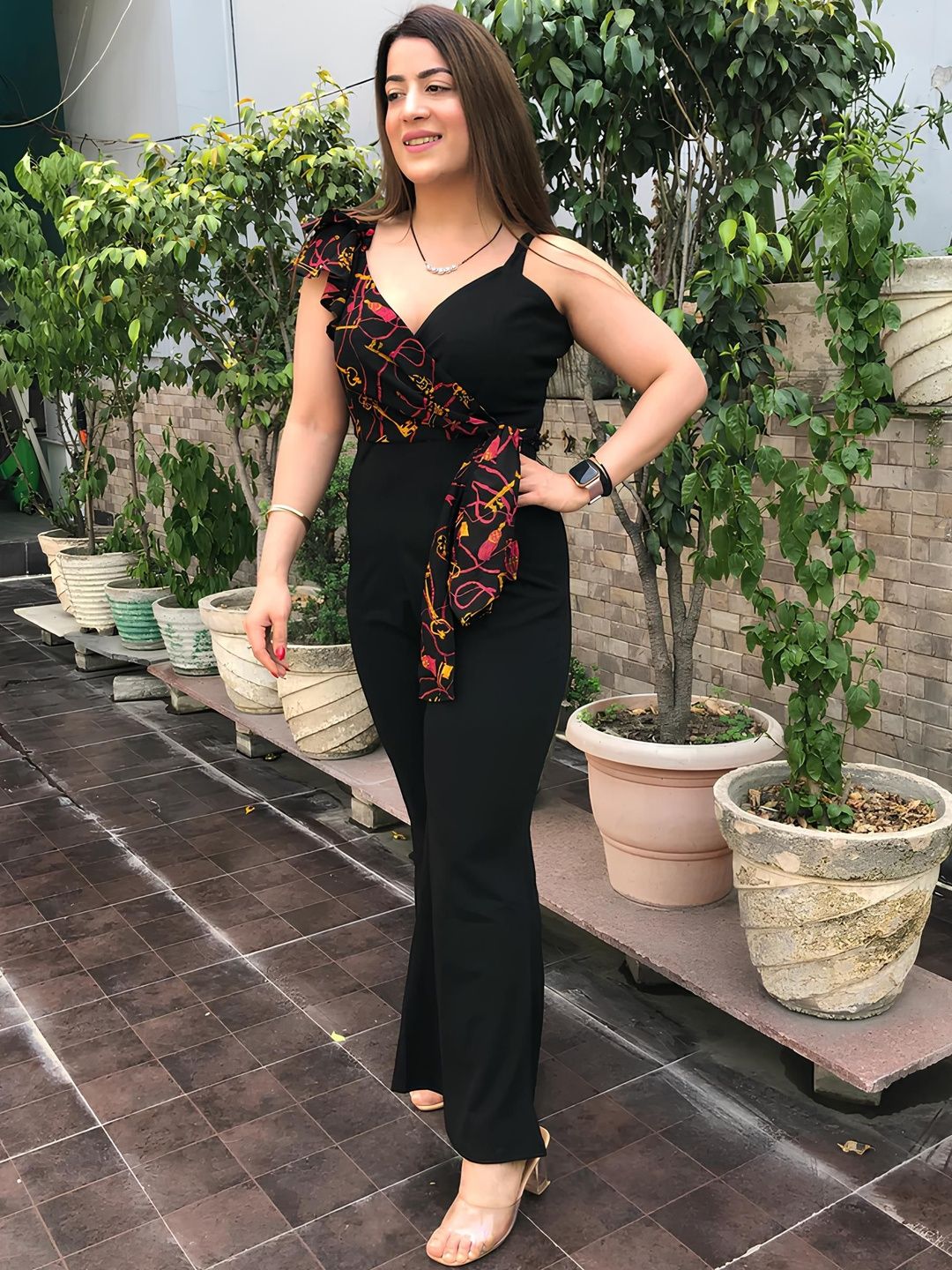 AmorLuxe Printed Basic Jumpsuit-picture-24