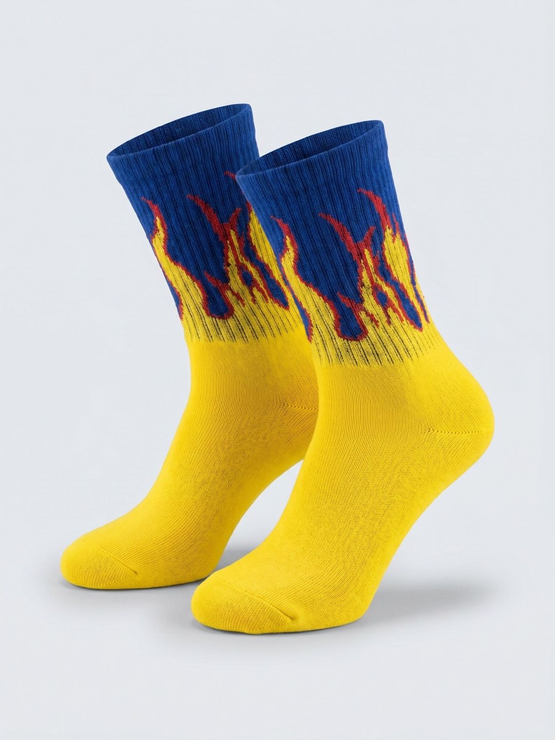 Moda Rapido Men Cotton Blend Patterned Calf Length Socks-picture-54
