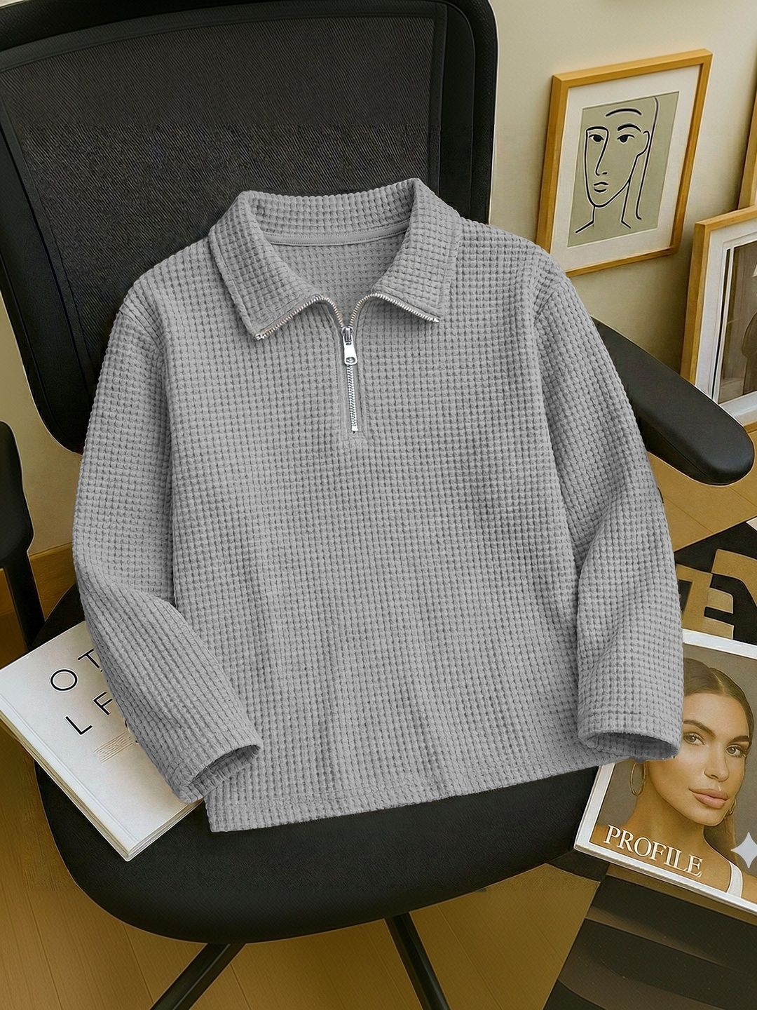 HOODLER Men Polo Collar T-shirt-image-48