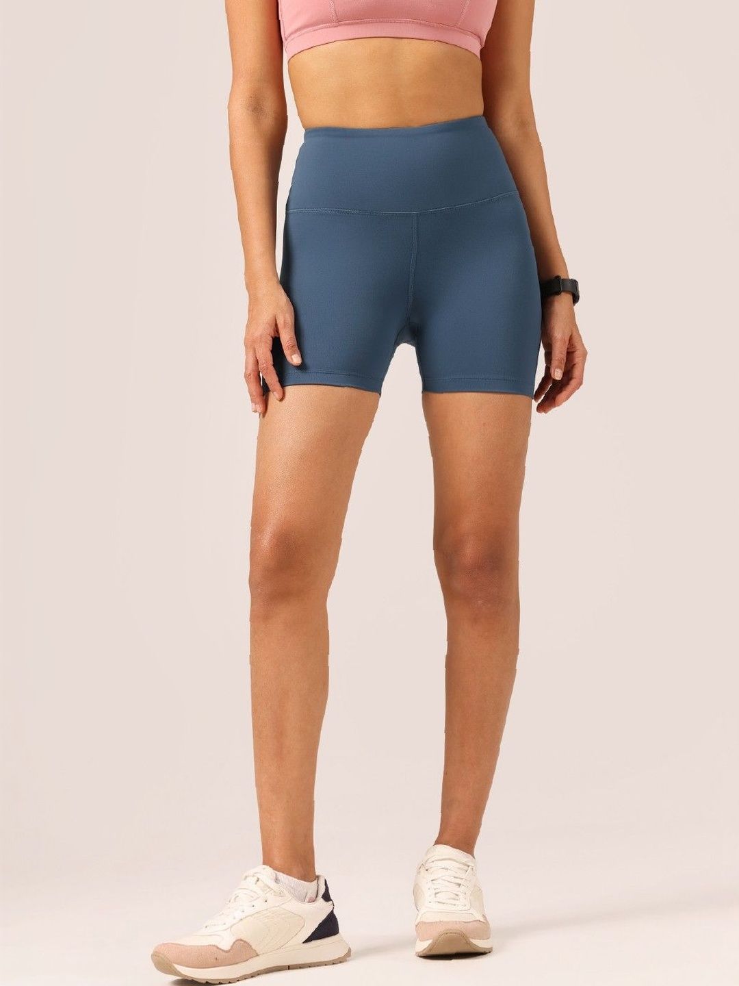 Blissclub Women Skinny Fit High-Rise Training or Gym Shorts-picture-40
