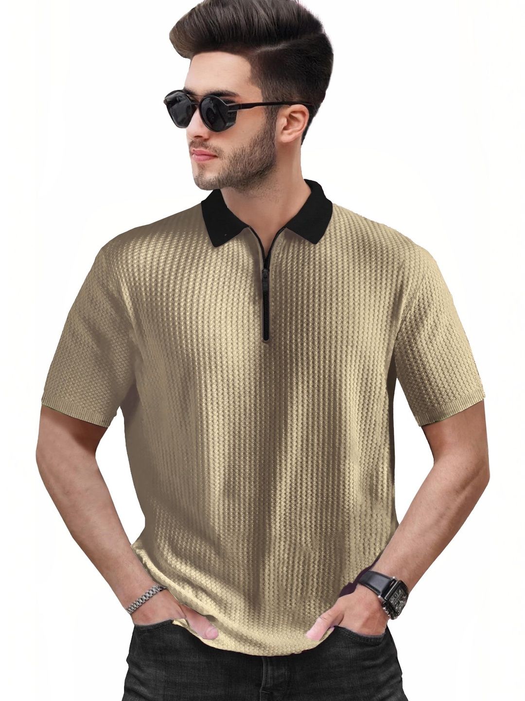 HOODLER Men Polo Collar T-shirt-image-39