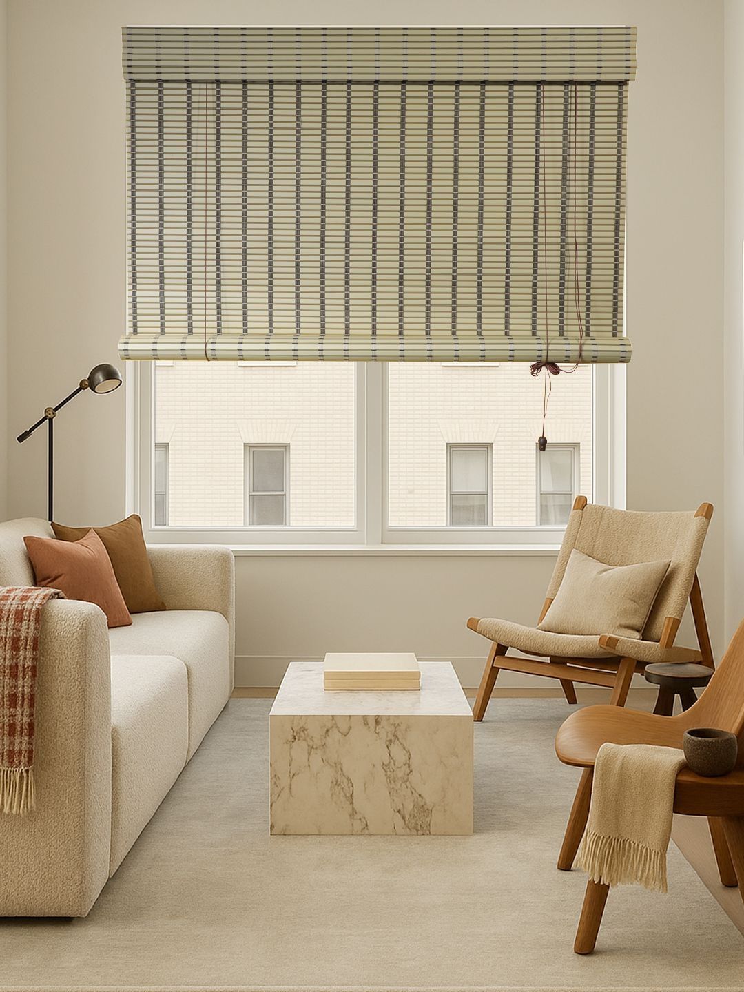 Mr.ChickWala Green Striped Room Darkening Window Blinds-image-11