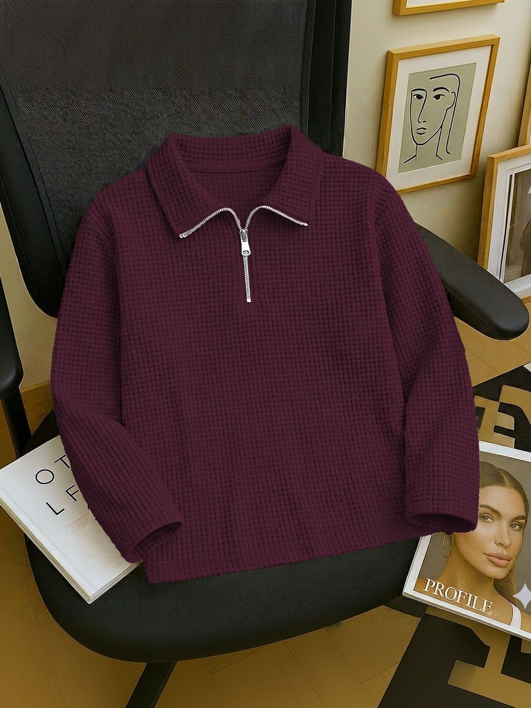 HOODLER Men Polo Collar T-shirt-image-43