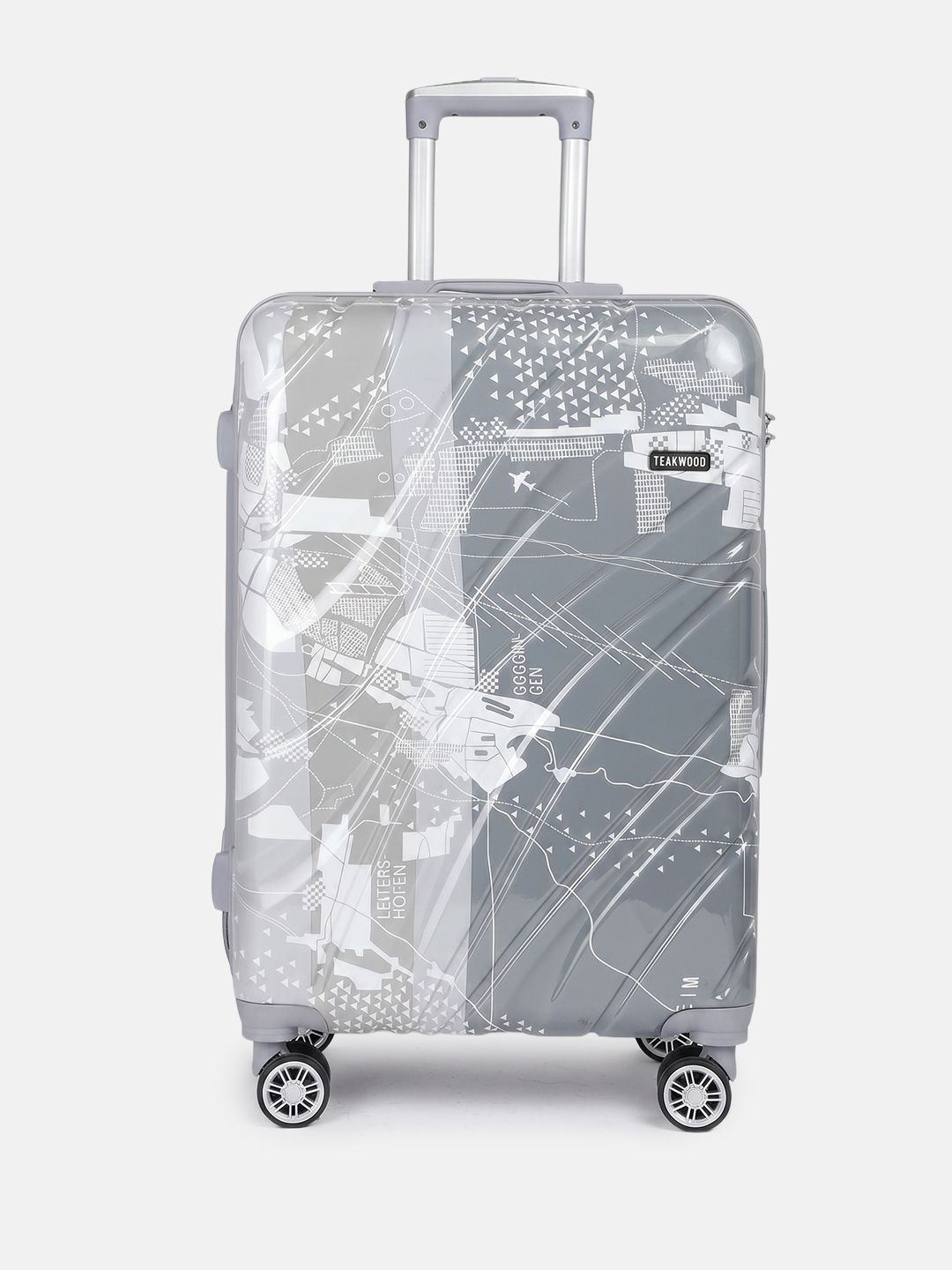 Teakwood Leathers Printed Medium Hard Suitcase Trolley Bag- 57L-picture-15
