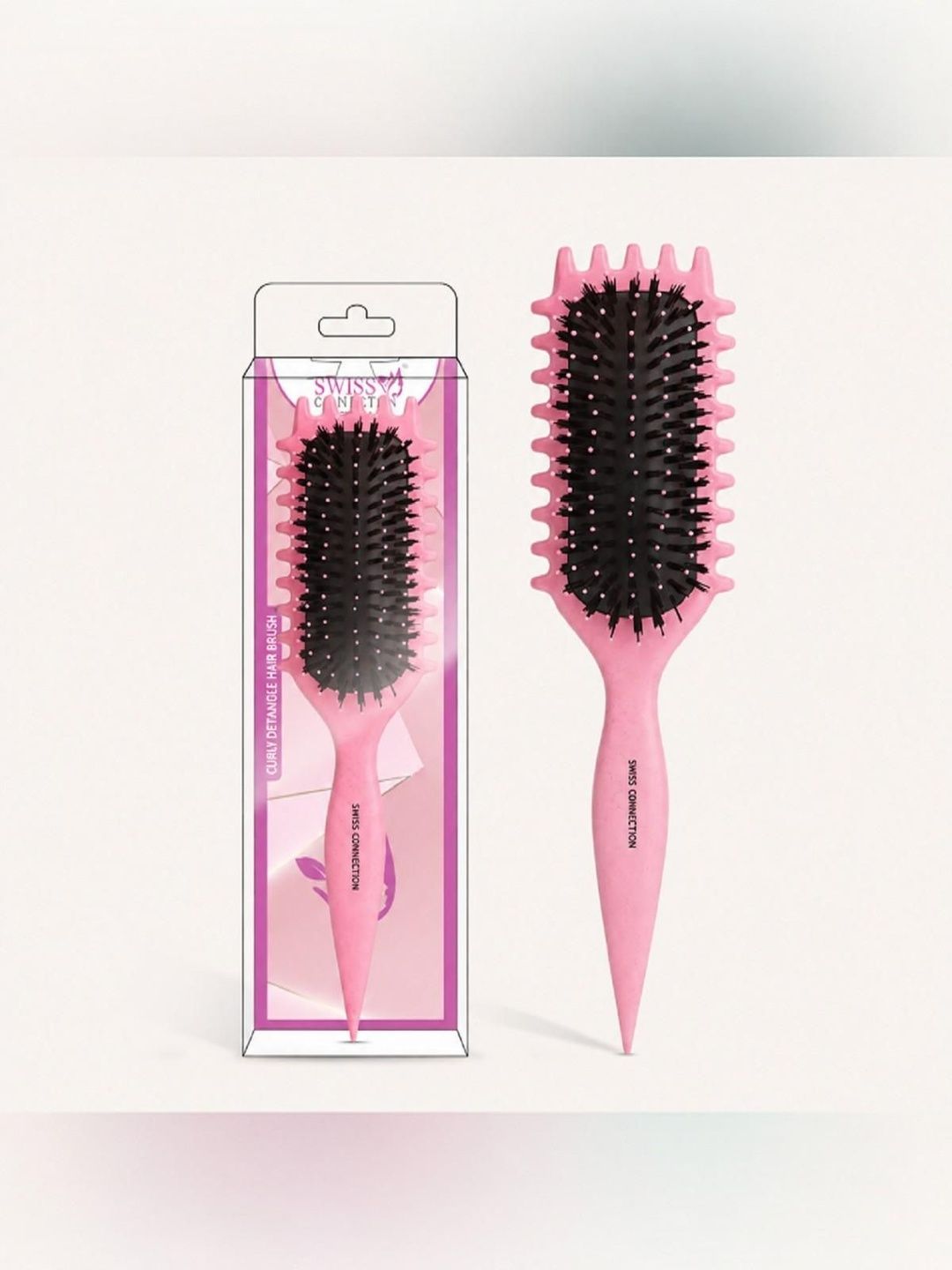 Swiss Connection Curly Detangler Flat Hair Brush-image-28