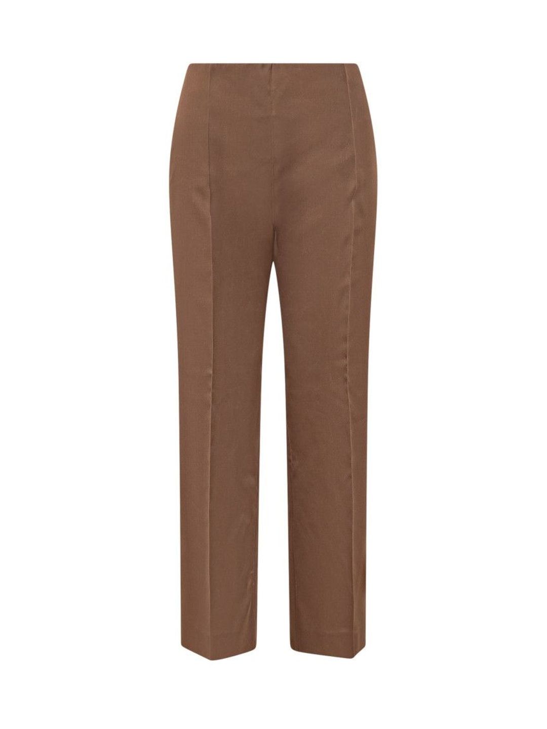 alberta ferretti Brown Straight Flat Front Pants-picture-31