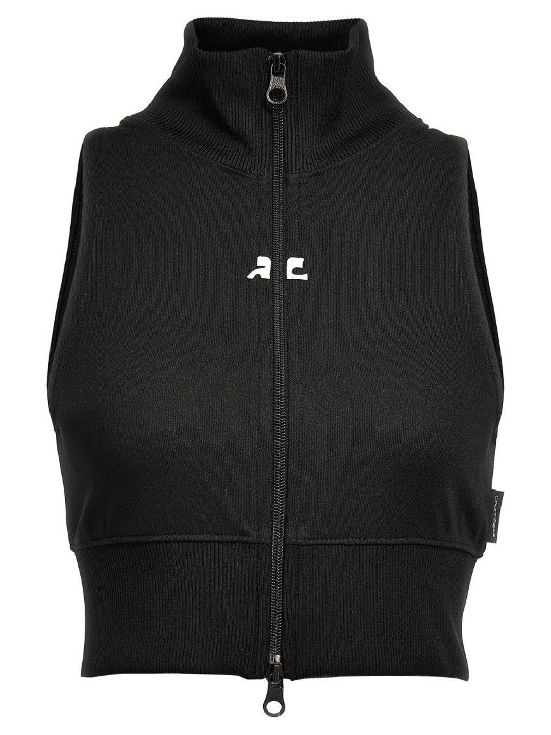 Courreges Women Black Cotton Jackets-picture-50