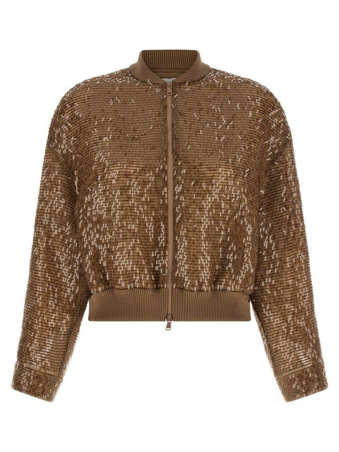 brunello cucinelli Brown Zip cardigan-picture-17