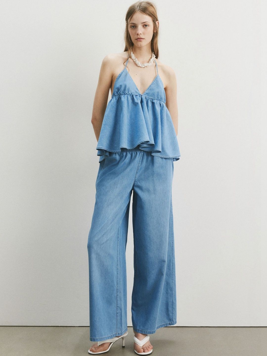 H&M Pull-On Denim Trousers-picture-38