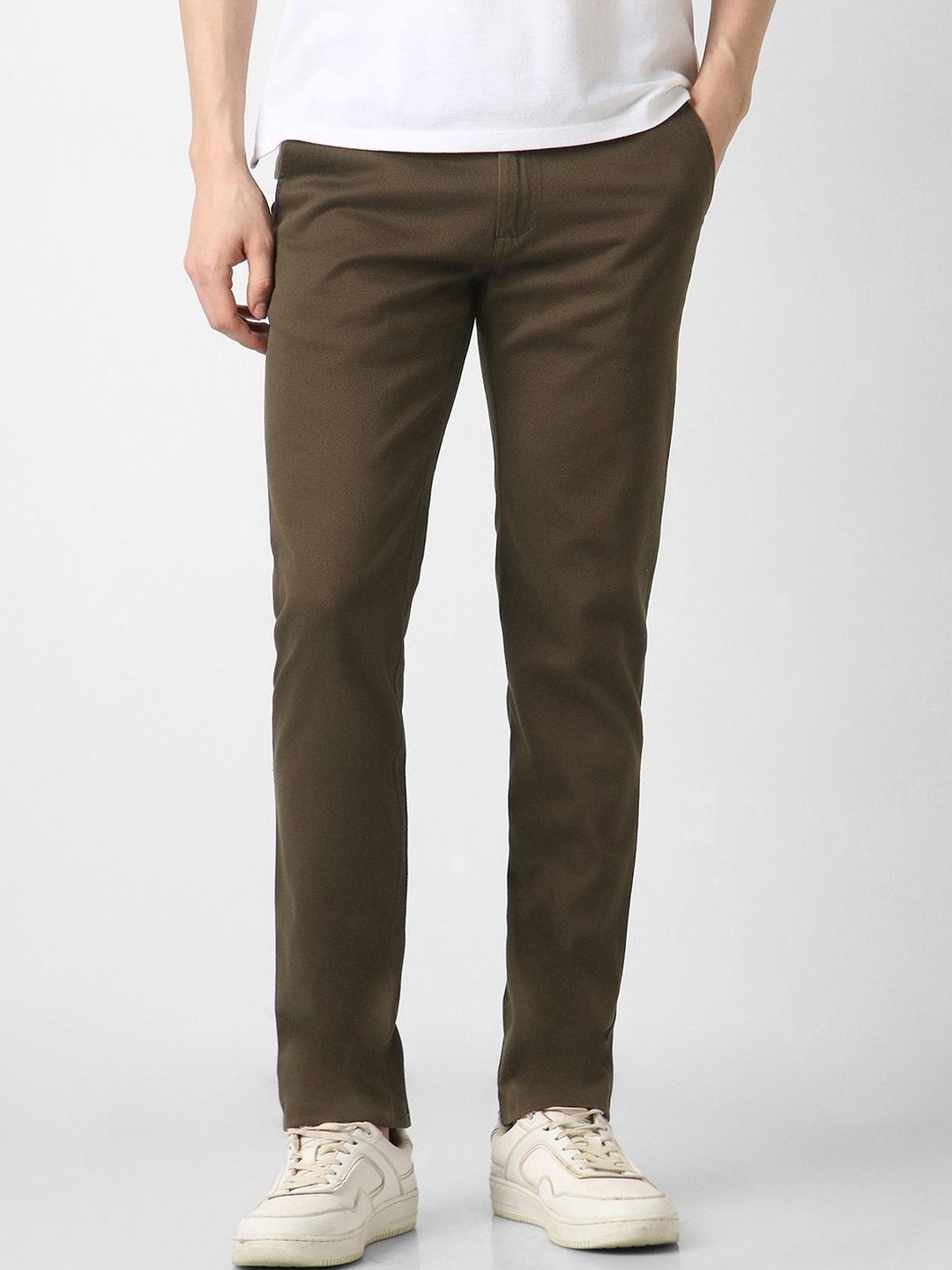 Peter England Casuals Men Slim Fit Chinos Trousers-picture-37