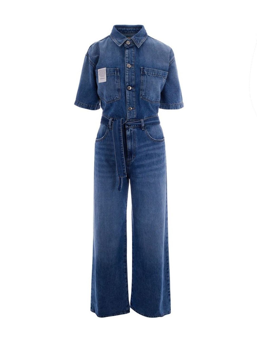 icon denim los angeles Blue Shirt Collar Jumpsuit-picture-54
