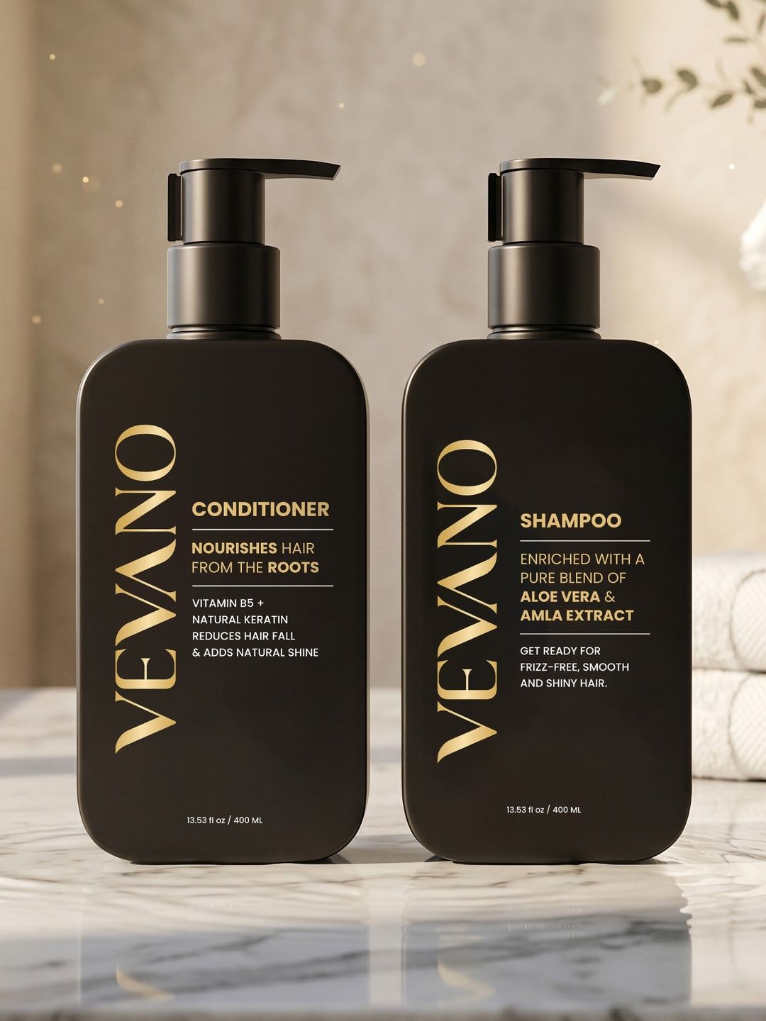 VEVANO Set Of 2 Nourishing Shampoo & Conditioner - 400 ml Each-image-10