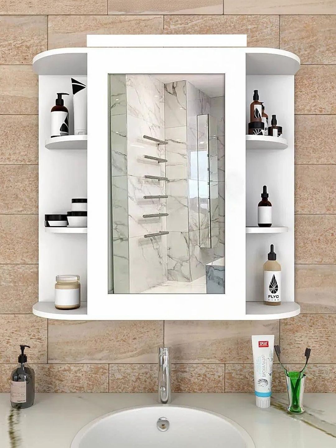 Opulexa White & White Solid Wood-image-19