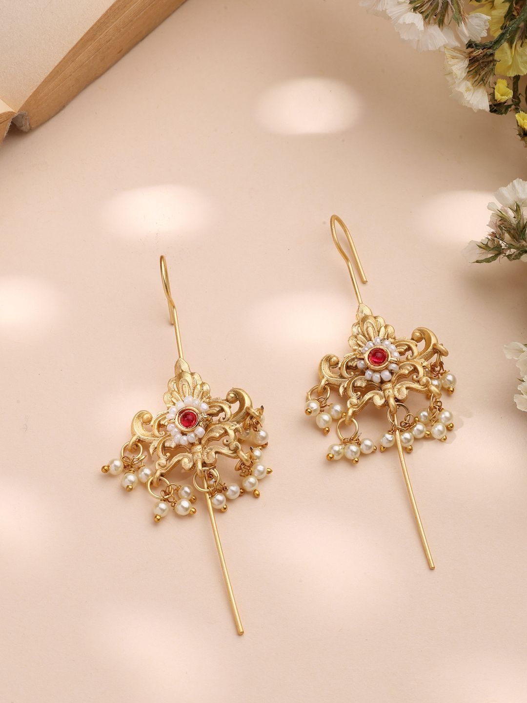 ZENEME Floral Ear Cuff Earrings-picture-24