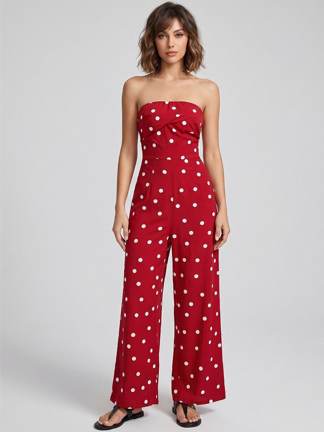 bebe Strapless Printed Basic Jumpsuit-picture-26
