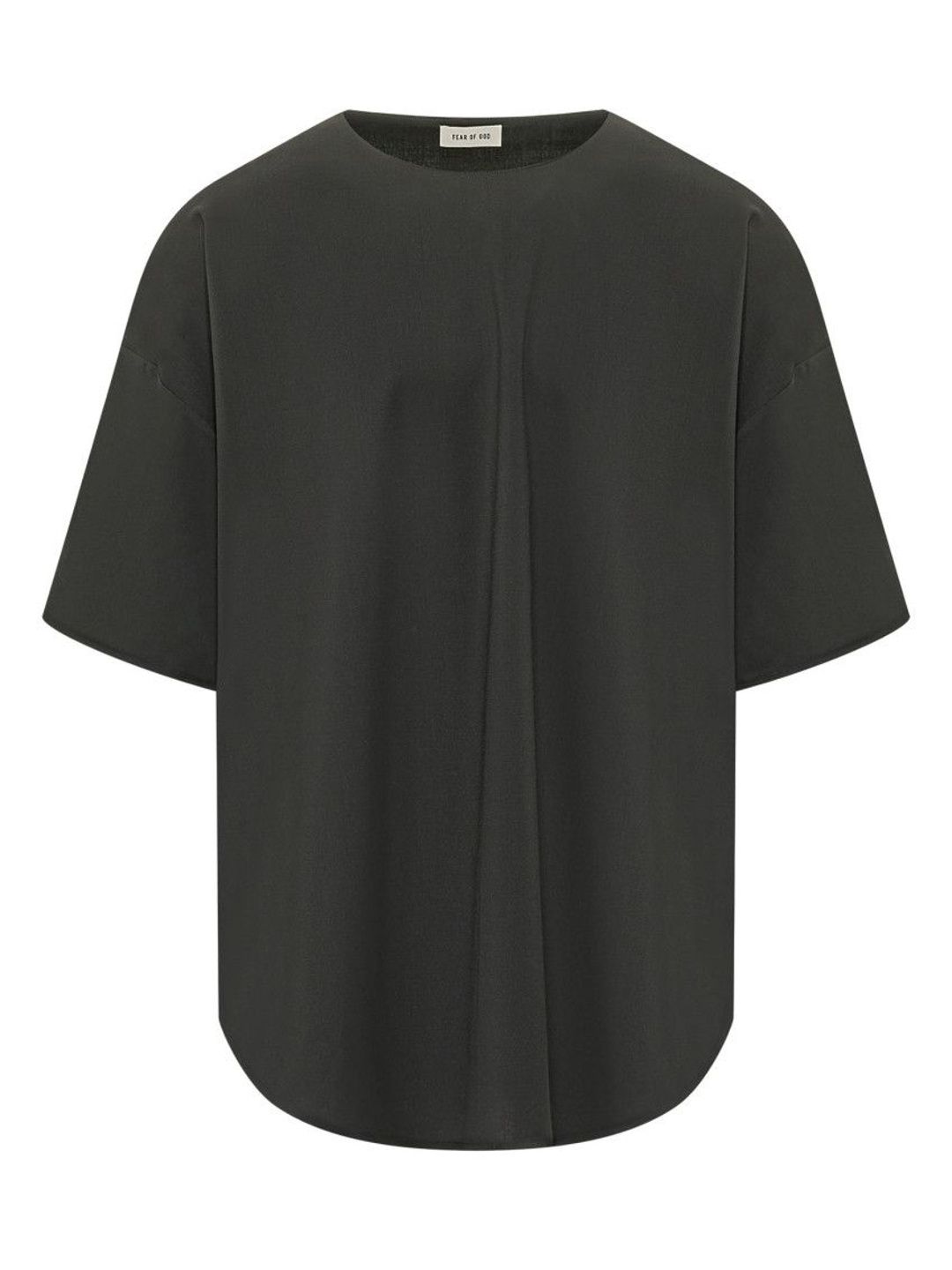 Fear Of God Black Solid Round Neck T-Shirt-picture-56