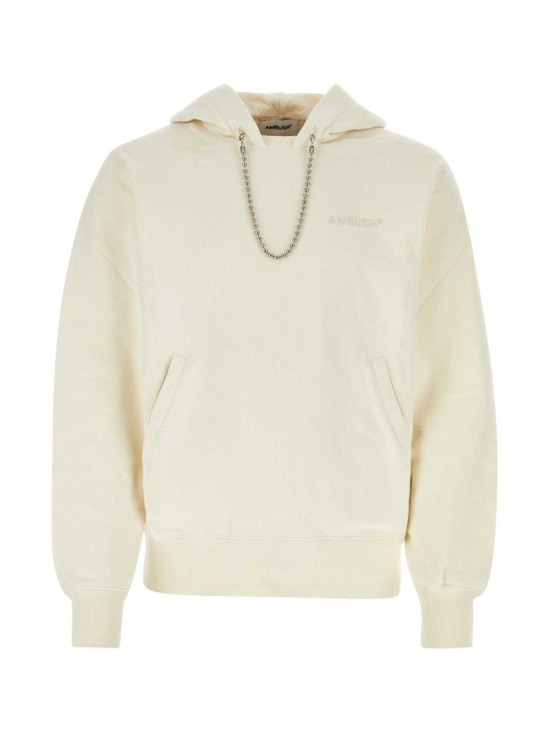 White Embroidered Logo Sweatshirt-image-27