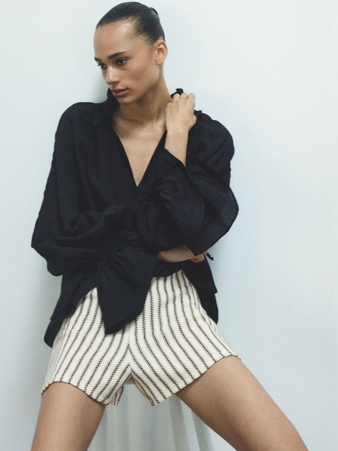 H&M Knitted Pull-on Shorts-picture-32