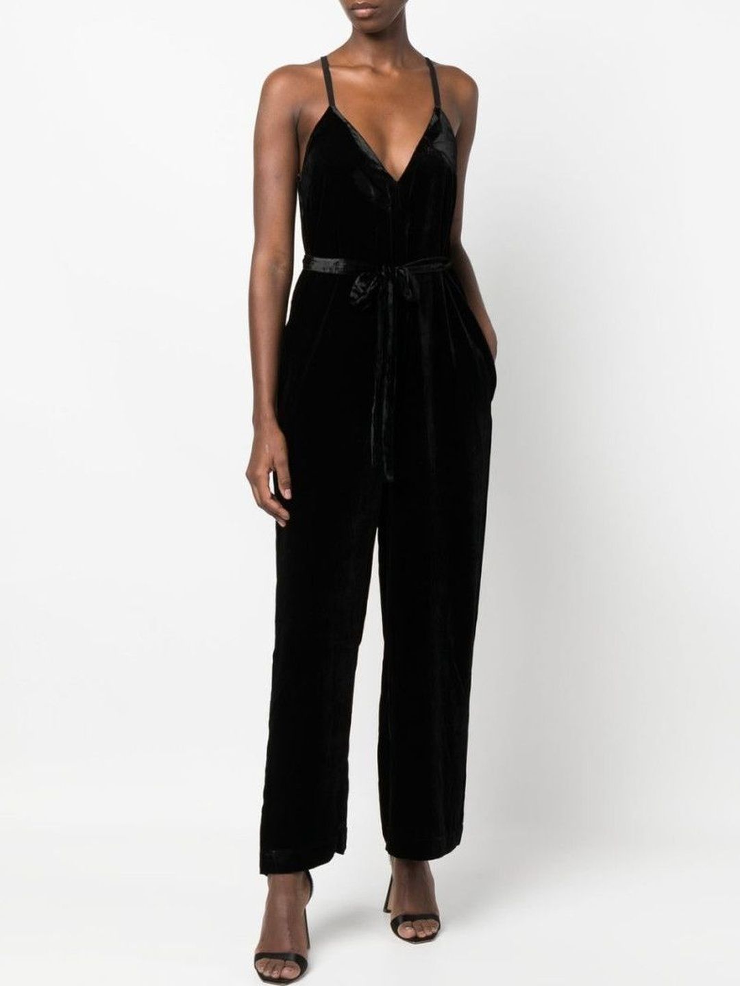 gold hawk Black Velvet jumpsuit-picture-53