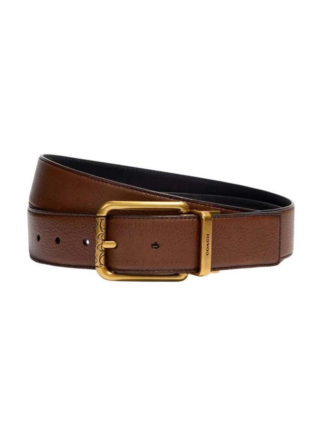 Coach Brown Roller Buckle Cut To Size Reversible Belt-image-34