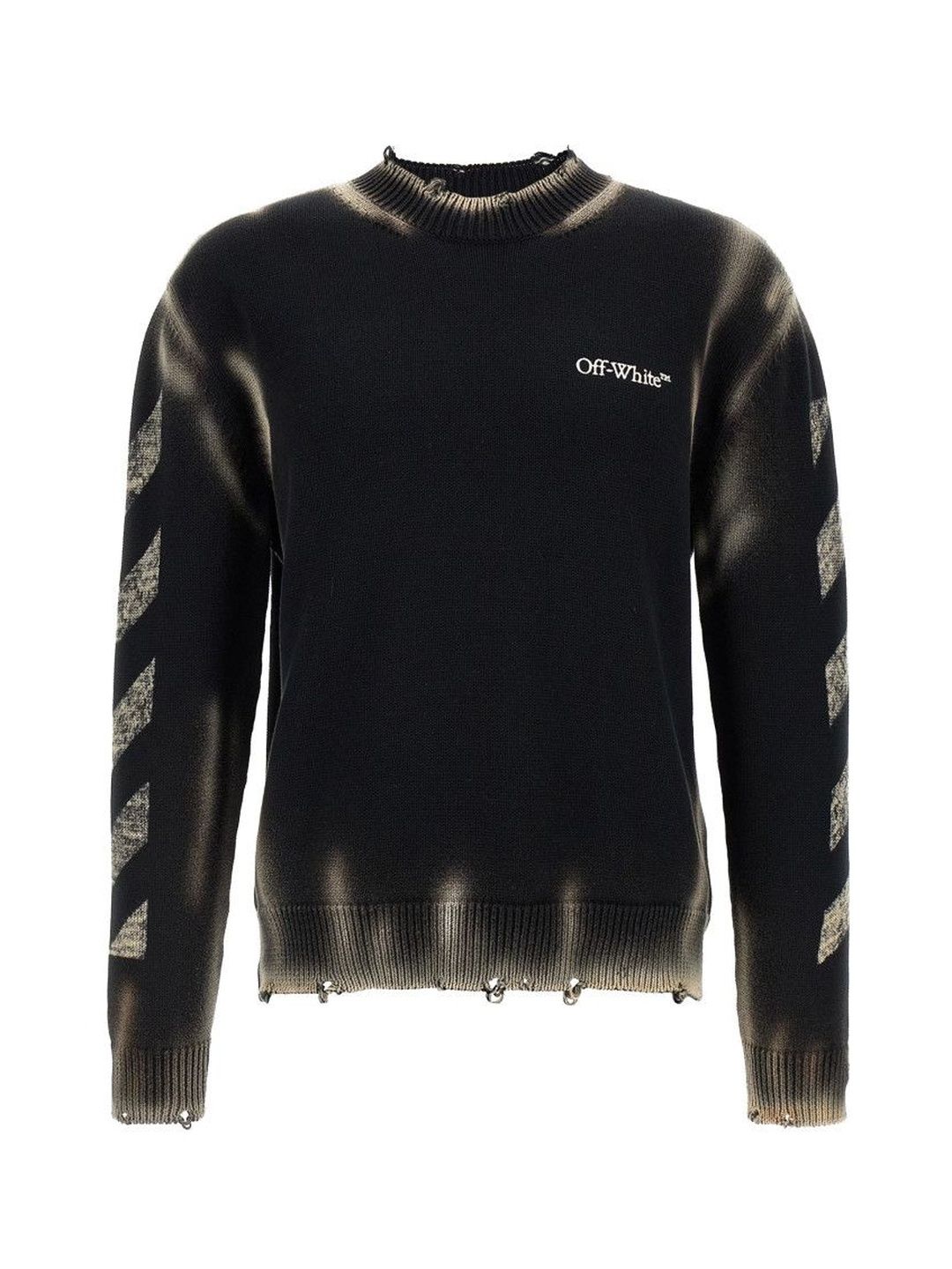 off-white Black Knitted Crew Neck Sweater-picture-23