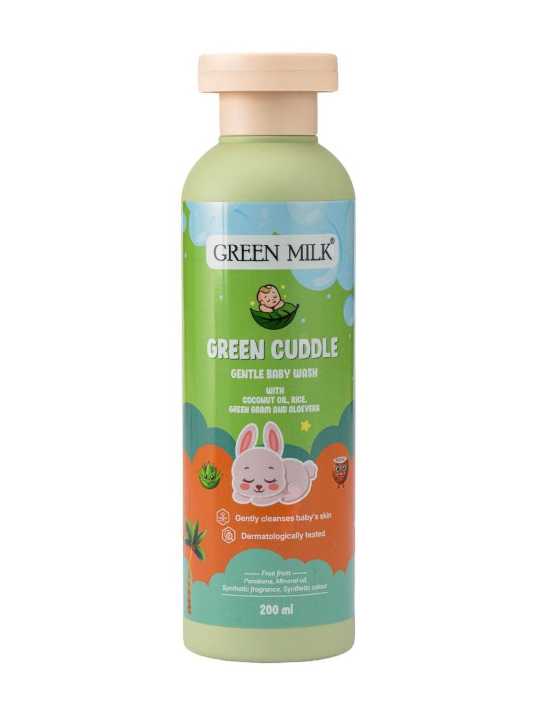 Green Milk Concepts Green Cuddle Gentle Baby Wash - 200 ml-image-4