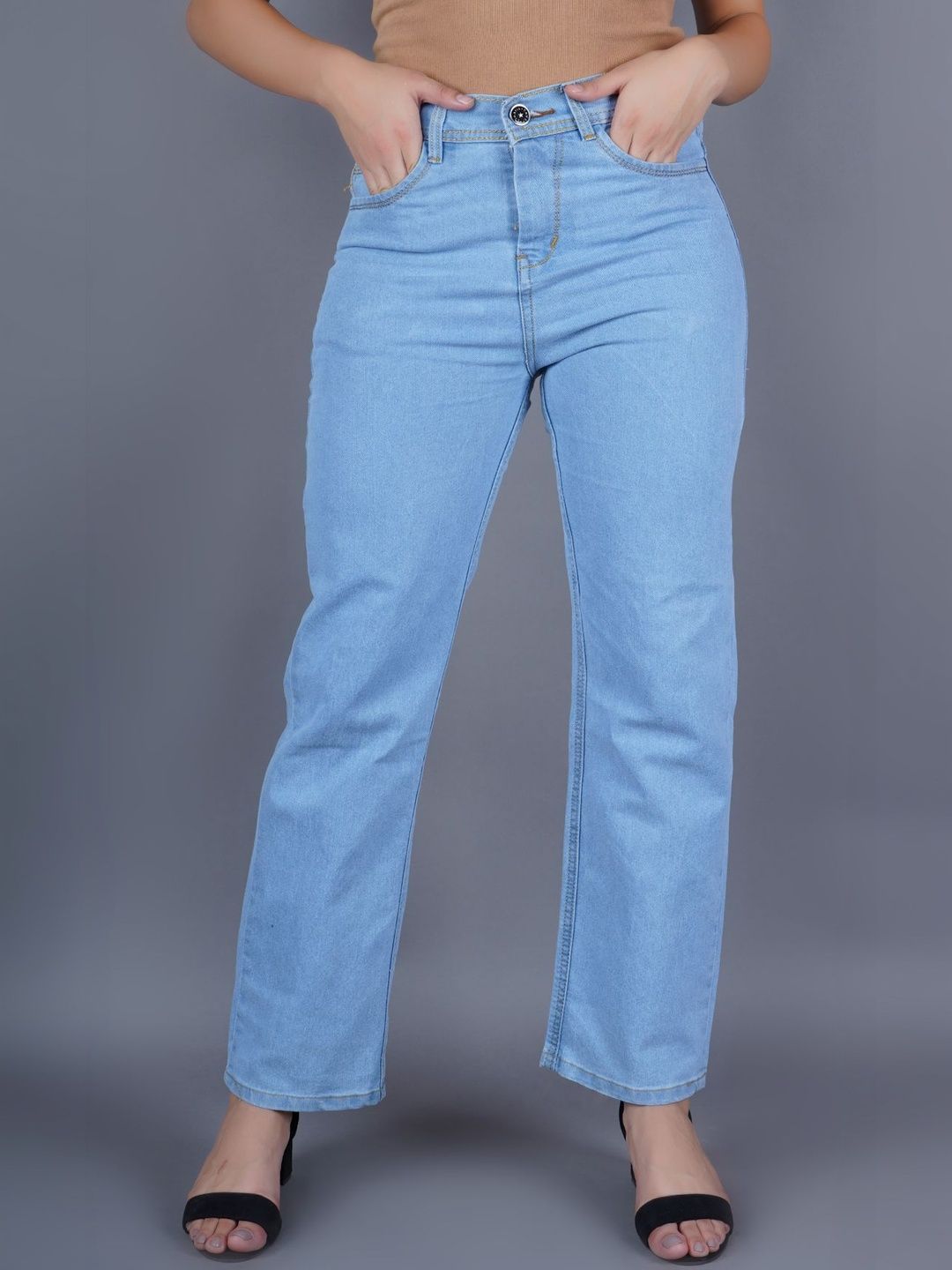 Moda Rapido Women Classic Relaxed Fit Mid-Rise Jeans-picture-24