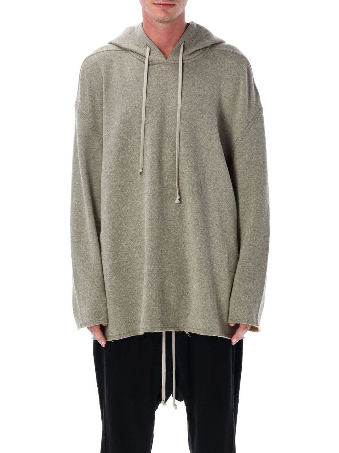 rick owens Grey Oversized Solid Hoodie-picture-32