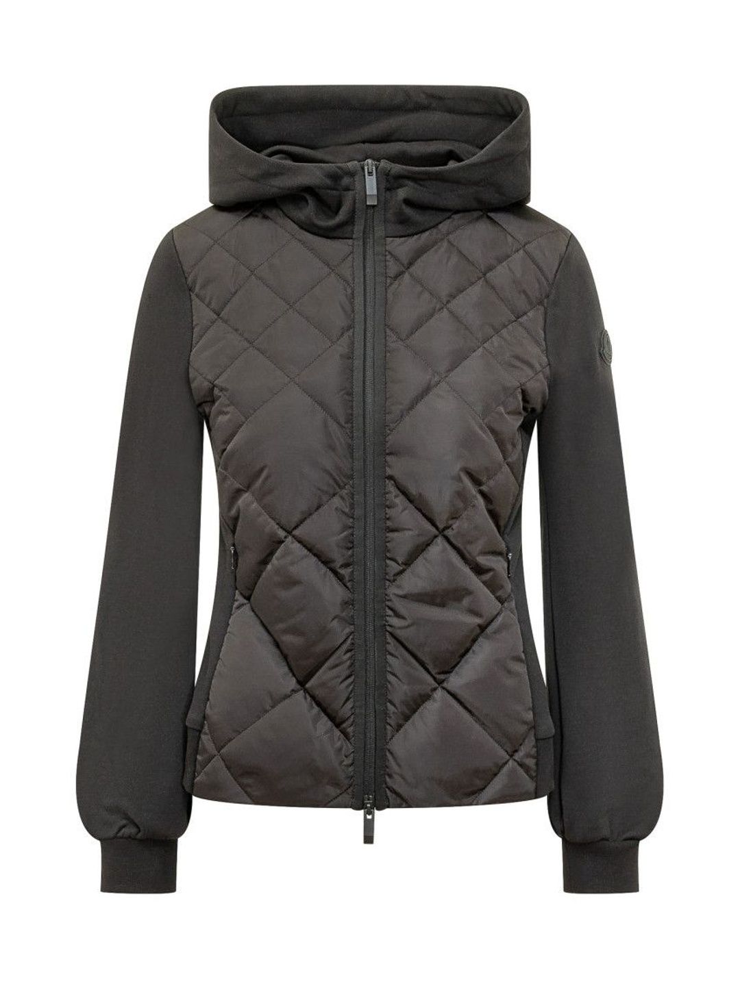 moncler Black Quilted Hood Sweatshirt-picture-32