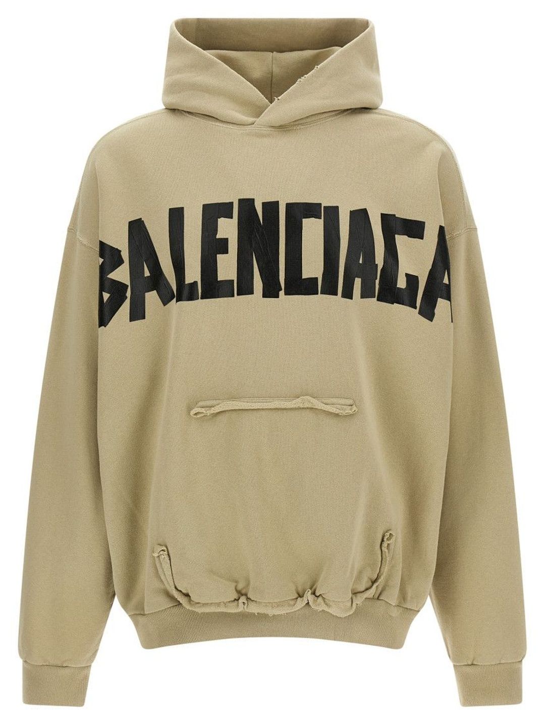 balenciaga Beige Logo Print Hoodie-picture-12