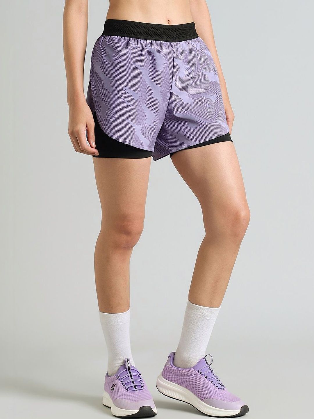 CULT Women Printed High-Rise Running Sports Shorts-picture-35