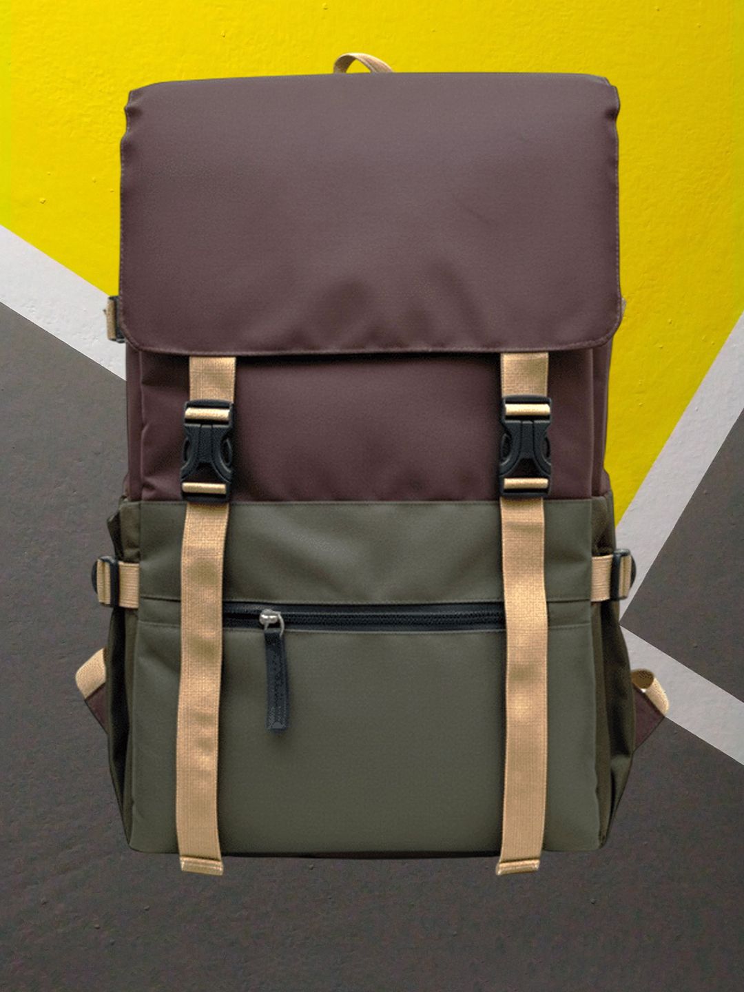 MomsyStore Women Colourblocked Backpack-picture-31