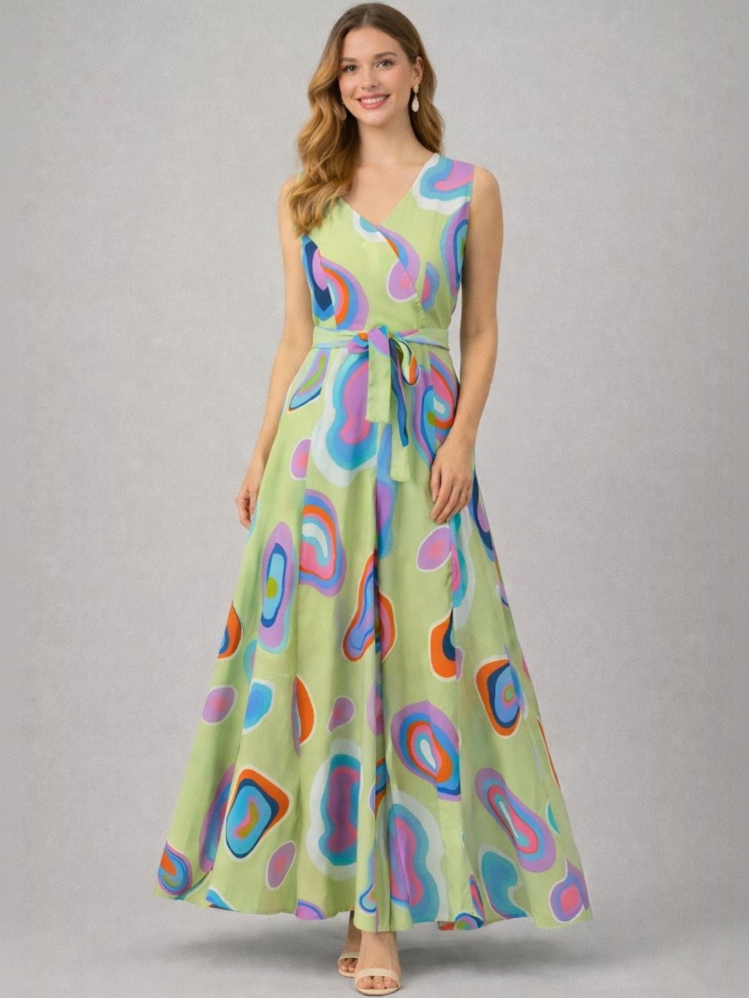 Mast & Harbour Printed Basic Jumpsuit with Embellished-picture-22