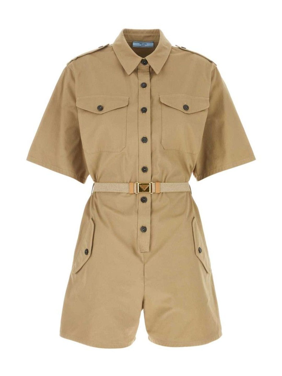 prada Beige Belted Playsuit-picture-46
