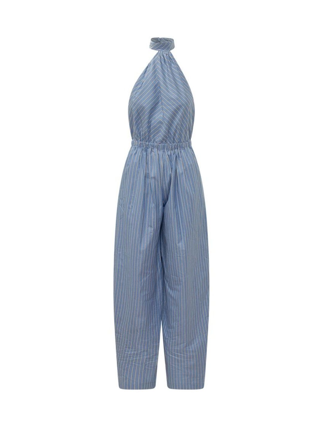 Blue Stripes Halter Neck Jumpsuit-image-43