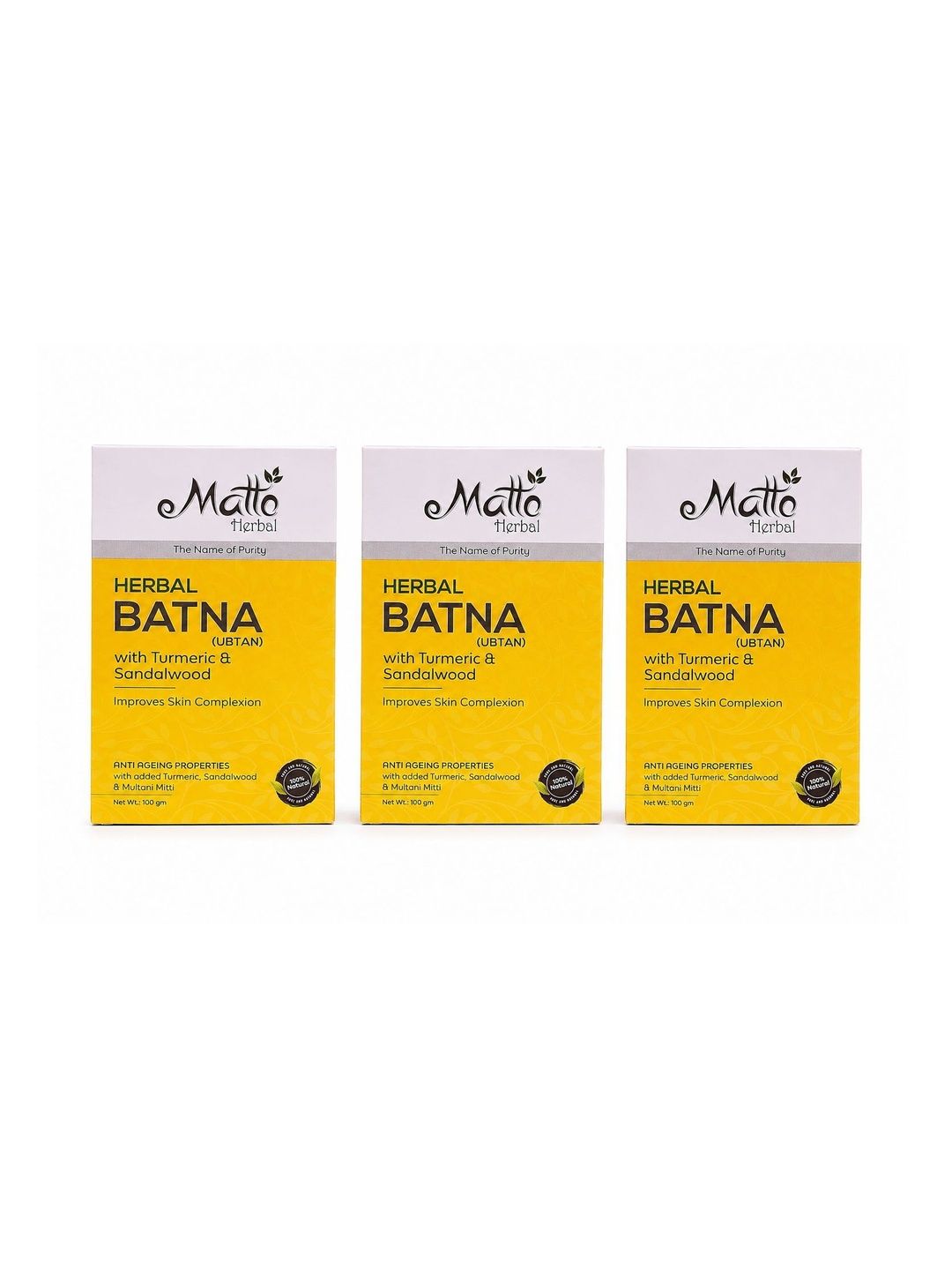 MATTO Set Of 3 Herbal Batna Mask - 100 g Each-image-14