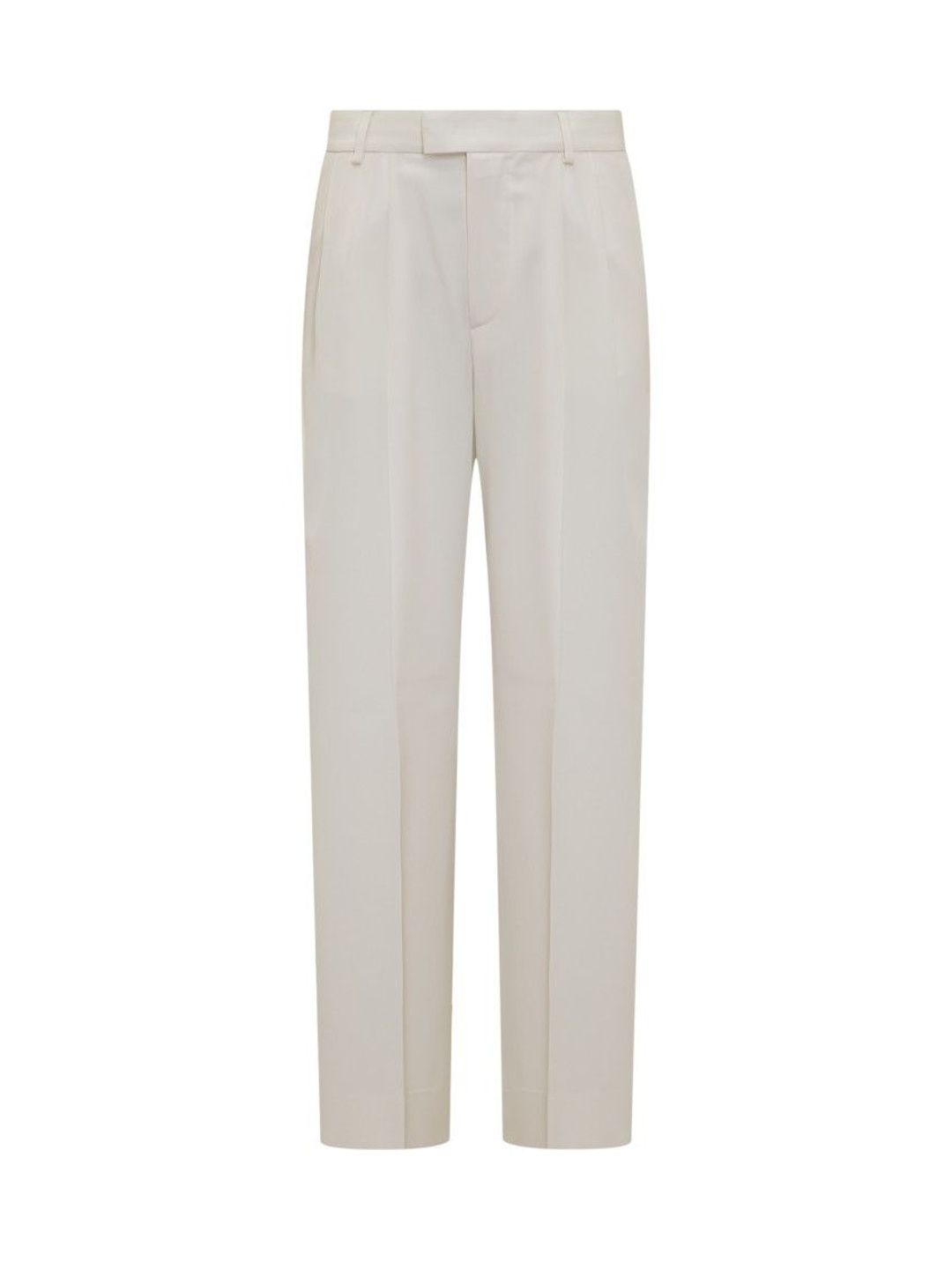 armarium White Relaxed Flat Front Pants-picture-30
