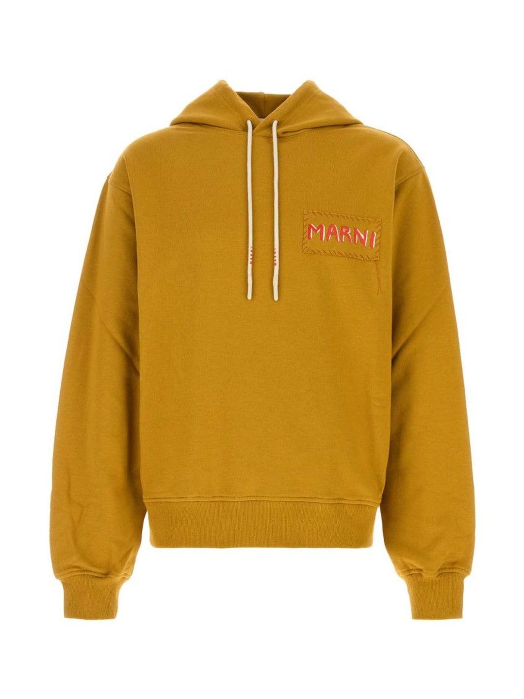 marni Mustard Printed Logo Hoodie-picture-35