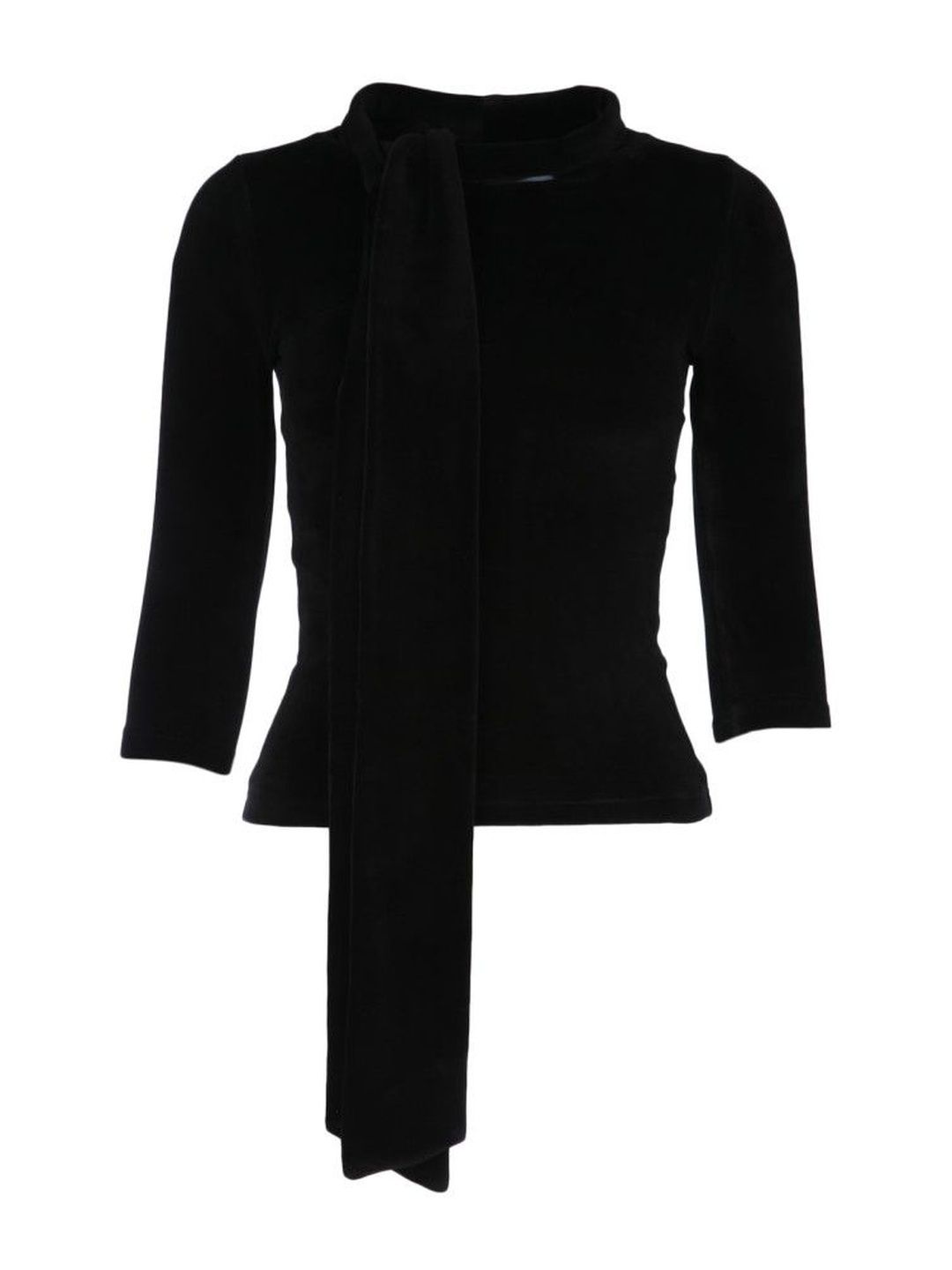 balenciaga Black Scarf Fitted Turtleneck Sweater-picture-25