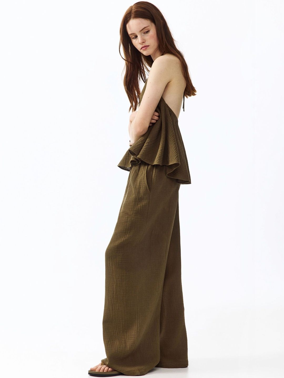 H&M Straight Muslin Trousers-picture-38